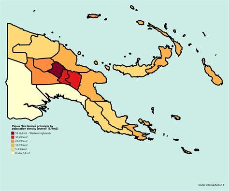 papua new guinea population by province